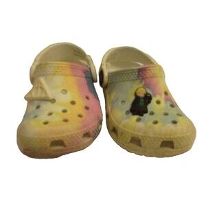 Crocs Girls Tye Dye Shoes  Sz. 6 Two Jibbitz Draco Malfoy Harry Potter